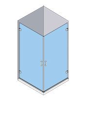 Azulejera Cerámica Cordobesa S.L. mampara de ducha y baño de hojas abatibles o plegables newglass modelo NG-220