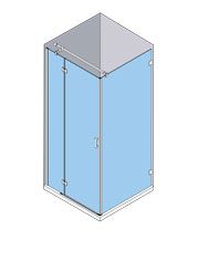 Azulejera Cerámica Cordobesa S.L. mampara de ducha y baño de hojas abatibles o plegables newglass modelo NG-216